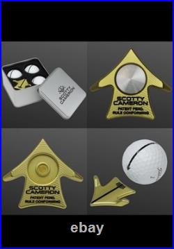 New Scotty Cameron Yellow Aero Alignment Tool Kit With ProV1s