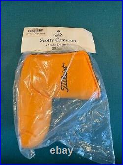 New in Bag very Rare Scotty Cameron Yellow Studio with tool Head cover