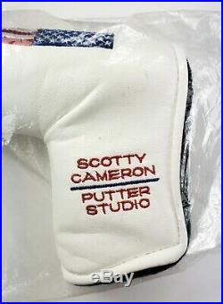 RARE 2002 Titleist- Scotty Cameron'White Flag' Putter Cover with Mint Divot Tool