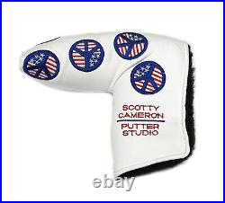 RARE 2004 Scotty Cameron Peace Sign USA Flags Blade Headcover WithDivot Tool