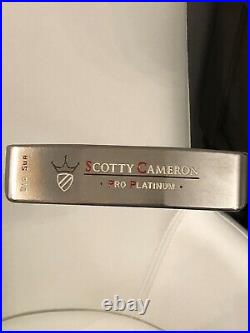 RARE 35 scotty cameron mid sur pro platinum putter with NEW Headcover & Tool