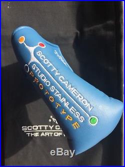 RARE Scotty Cameron Studio Stainless Prototype Putter Headcover with Divot Tool