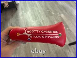 RARE Scotty Cameron Studio Stainless Red Putter Cover With Divot Tool NEW
