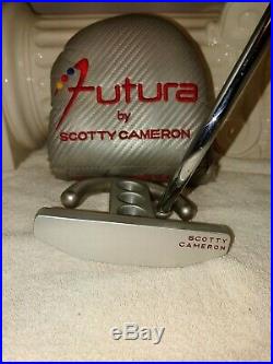 RH Titleist Scotty Cameron Futura Putter 35 steel shaft +Cover +Repair Tool