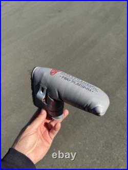 Rare 2000 Scotty Cameron Pro Platinum Headcover with divot tool mint condition