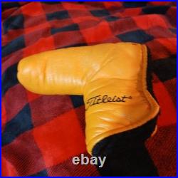 Rare 2001 Scotty Cameron Yellow Studio Design Putter Headcover with Pivot Tool