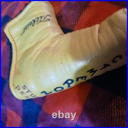 Rare 2001 Scotty Cameron Yellow Studio Design Putter Headcover with Pivot Tool
