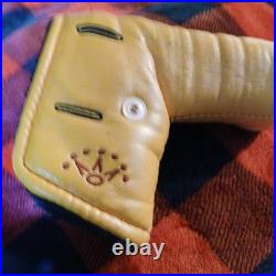 Rare 2001 Scotty Cameron Yellow Studio Design Putter Headcover with Pivot Tool