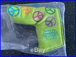 Rare Limited Edition Scotty Cameron 2003 Peace Sign Putter Headcover with Tool