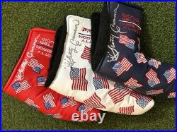 Rare Scotty Cameron Cover Lot Autographed Red White Blue with2 pivot tools