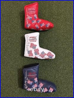 Rare Scotty Cameron Cover Lot Autographed Red White Blue with2 pivot tools