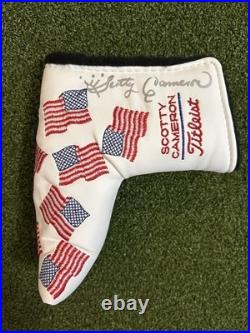 Rare Scotty Cameron Cover Lot Autographed Red White Blue with2 pivot tools
