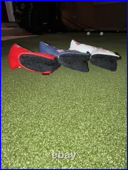 Rare Scotty Cameron Cover Lot Autographed Red White Blue with2 pivot tools
