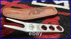 Rare Scotty Cameron Divot/Pivot Tool Stainless Steel with Leather AOP Holster