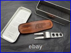 Rare Scotty Cameron Divot/Pivot Tool Stainless Steel with Leather AOP Holster