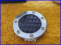Rare Scotty Cameron Double Sided Gator Leather Putter Ball Marker Tool Coin