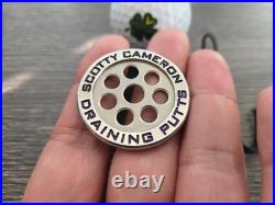 Rare Scotty Cameron Draining Putts Round Putter Ball Marker/Coin Alignment Tool