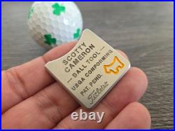 Rare Scotty Cameron JYD Junk Yard Dog Yellow Ball Marker Alignment Tool