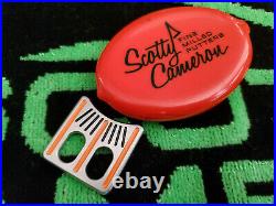 Rare Scotty Cameron Putter Golf Alignment tool aid Orange Ball Marker MINT