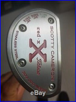 Rare Scotty Cameron Red X2 33 Putter with 2 Headcovers & Divot Tool