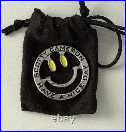 Rare Scotty Cameron Smiley Have A Nice Day Putter Round Ball Marker Tool/Coin