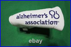 Rare Scotty Cameron White Alzheimer's Association Headcover withpivot tool New