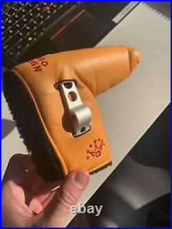 Rare Scotty Cameron Yellow Studio Design Putter Headcover With Divot Tool- MINT