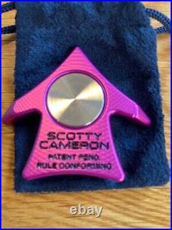 Rare Titleist Scotty Cameron Aero Alignment Tool Golf Ball Marker Pink