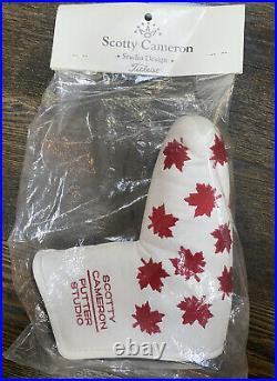 SCOTTY CAMERON 2003 MAPLE LEAF HEADCOVER. With RED PIVOT TOOL! NEW IN BAG- RARE