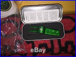 SCOTTY CAMERON 2012 AUGUSTA HEAD COVER & KELLY GREEN CLIP PIVOT TOOL IN TIN NEW