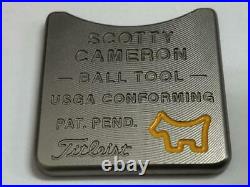 SCOTTY CAMERON Ball Alignment Tool Orange Dog Signed Case