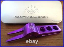 SCOTTY CAMERON Cameron Clip Pivot Tool (Green Fork) Purple Putter