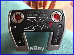 SCOTTY CAMERON FUTURA X 7 PUTTER 34 INCH Excellent Condition + SC Divot Tool