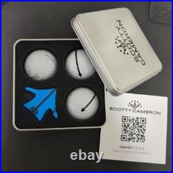 SCOTTY CAMERON New Aero Alignment Tool Ball Marker Kit Turbo Blue AERO ALIGN SCOTTY CAMERON New Aero Alignment Tool Ball Marker Kit Turbo Blue AERO ALIGN
