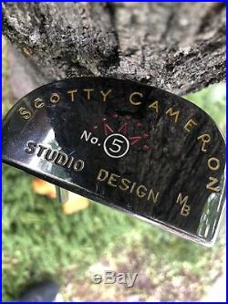 SCOTTY CAMERON Studio Design MB 5 35 Original Shaft Band & Head Cover withTool