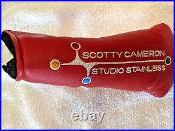 SCOTTY CAMERON Studio Stainless Titleist Putter Head COVER BRAND NEW no tool