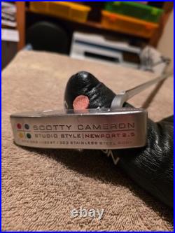 SCOTTY CAMERON Studio Style Newport 2.5 35 Putter withHead Cover (withdivot tool)