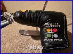 SCOTTY CAMERON Studio Style Newport 2.5 35 Putter withHead Cover (withdivot tool)