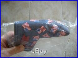 Scotty Cameron 2002 Blue Dancing Flags Headcover with pivot tool Brand New
