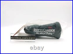 Scotty Cameron 2002 Dark Green Art withDivot Tool Putter Headcover Super Rare New