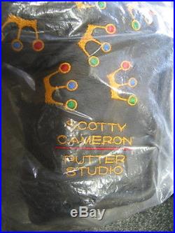 Scotty Cameron 2002 Mini Crowns BLACK Pivot Tool BLADE Putter Cover Titleist NIB