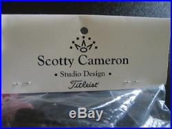Scotty Cameron 2002 Mini Crowns BLACK Pivot Tool BLADE Putter Cover Titleist NIB