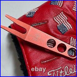 Scotty Cameron 2002 RED DANCING FLAG US 911 Limite WithPivot Tool Putter Headcover