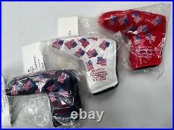 Scotty Cameron 2002 RED/WHITE/BLUE DANCING FLAG Putter Headcovers with PIVOT TOOLS
