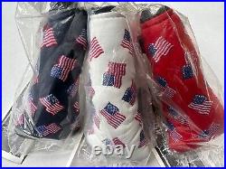 Scotty Cameron 2002 RED/WHITE/BLUE DANCING FLAG Putter Headcovers with PIVOT TOOLS