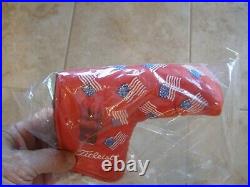 Scotty Cameron 2002 Red Dancing Flags Headcover-Brand New with a red pivot tool