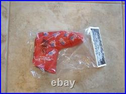 Scotty Cameron 2002 Red Dancing Flags Headcover-Brand New with a red pivot tool