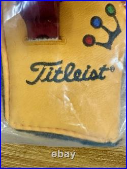 Scotty Cameron 2002 Yellow Mini Dancing Crowns Putter Head Cover with Pivot Tool