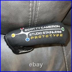 Scotty Cameron 2003 Black Studio Stainless Prototype Putter Headcover/Tool NOOB