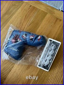 Scotty Cameron 2003 Dancing Snowman withDivot Tool Blue Putter Headcover Rare New